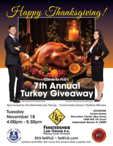 FLG’s 7th Annual Turkey Giveaway! 1 2025 FINAL TurkeyGiveawayFlyer200dpi