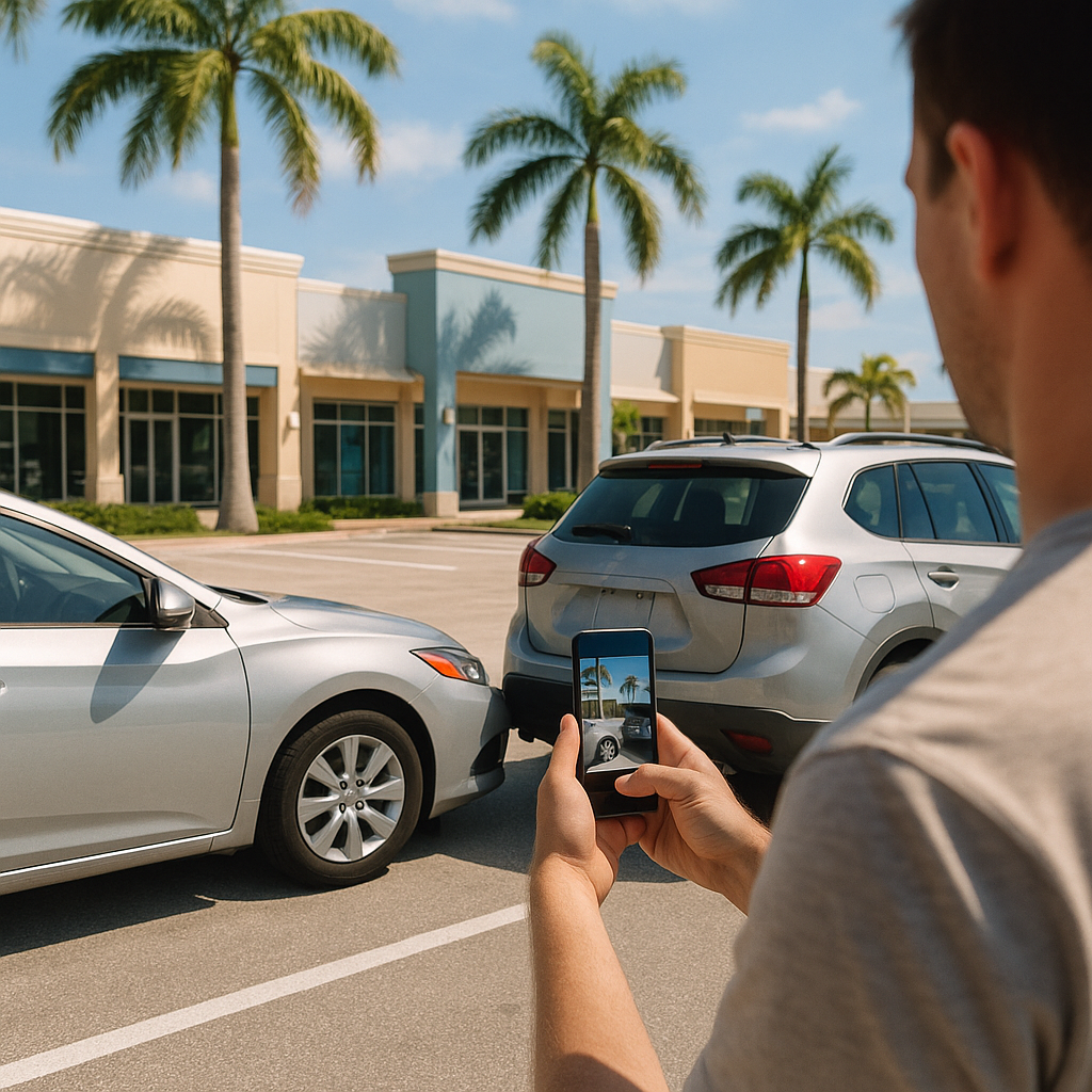 Who’s Liable for a Parking Lot Crash in Dania Beach?