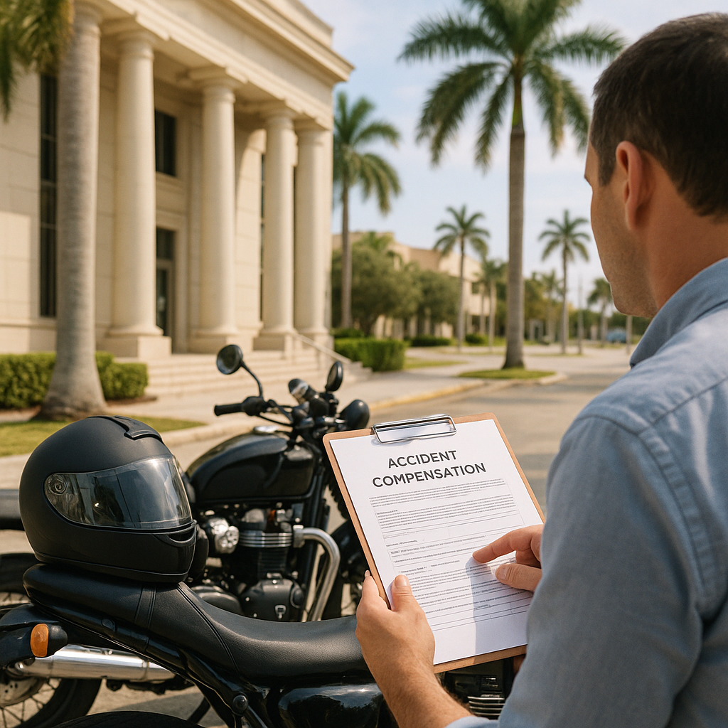 Do Helmet Laws Impact Compensation in a Coral Springs Motorcycle Crash?