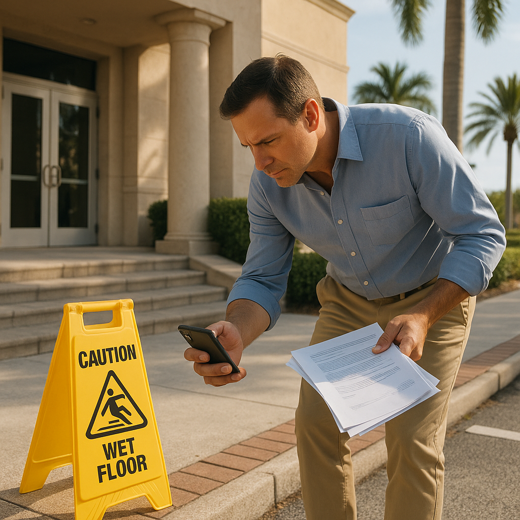 What Photos Help a Dania Beach Slip-and-Fall Case?
