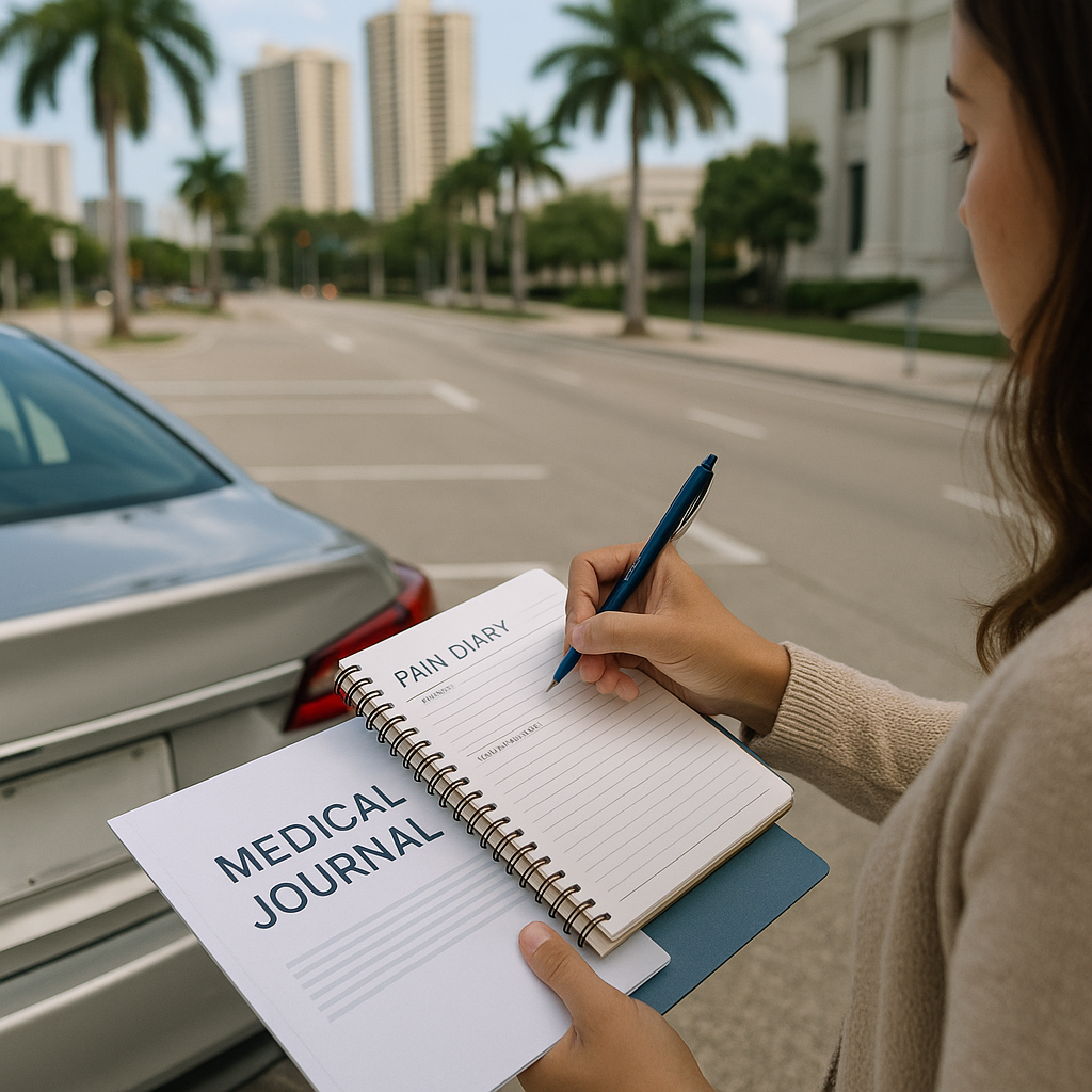 Medical Journals & Pain Diaries in a Aventura Injury Case