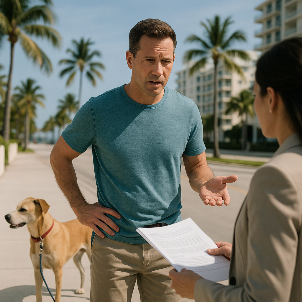What If the Owner Blames Me for a Surfside Dog Bite?