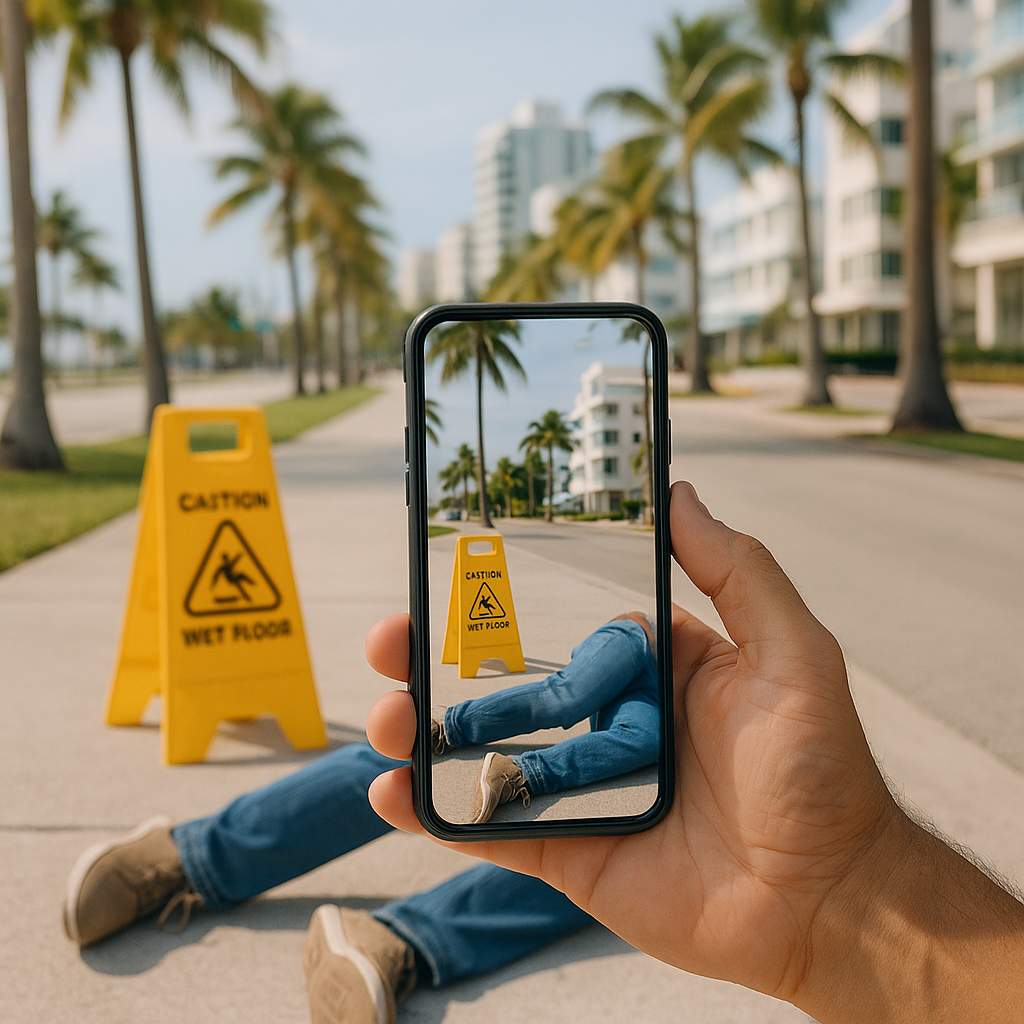 Best Photos to Take After a Miami Beach Slip-and-Fall