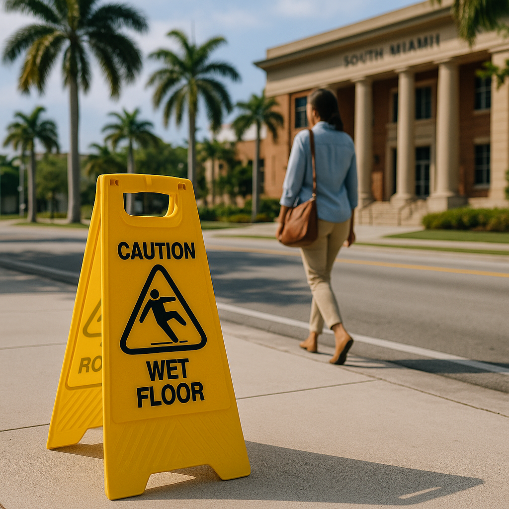Do Warning Signs Kill My South Miami Slip-and-Fall Claim?