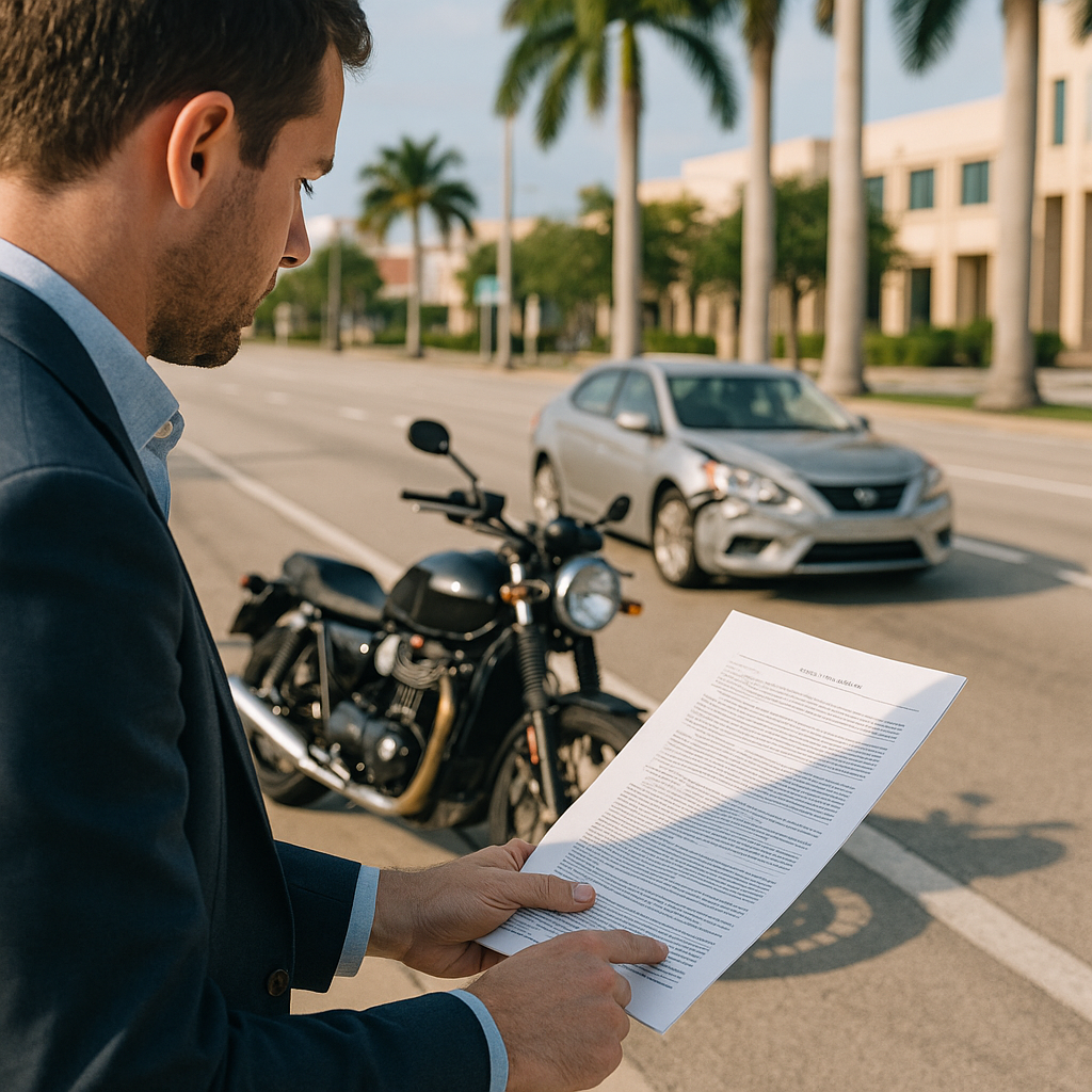Lane Changes and Blind Spots: Proving Fault in a Pompano Beach Motorcycle Wreck