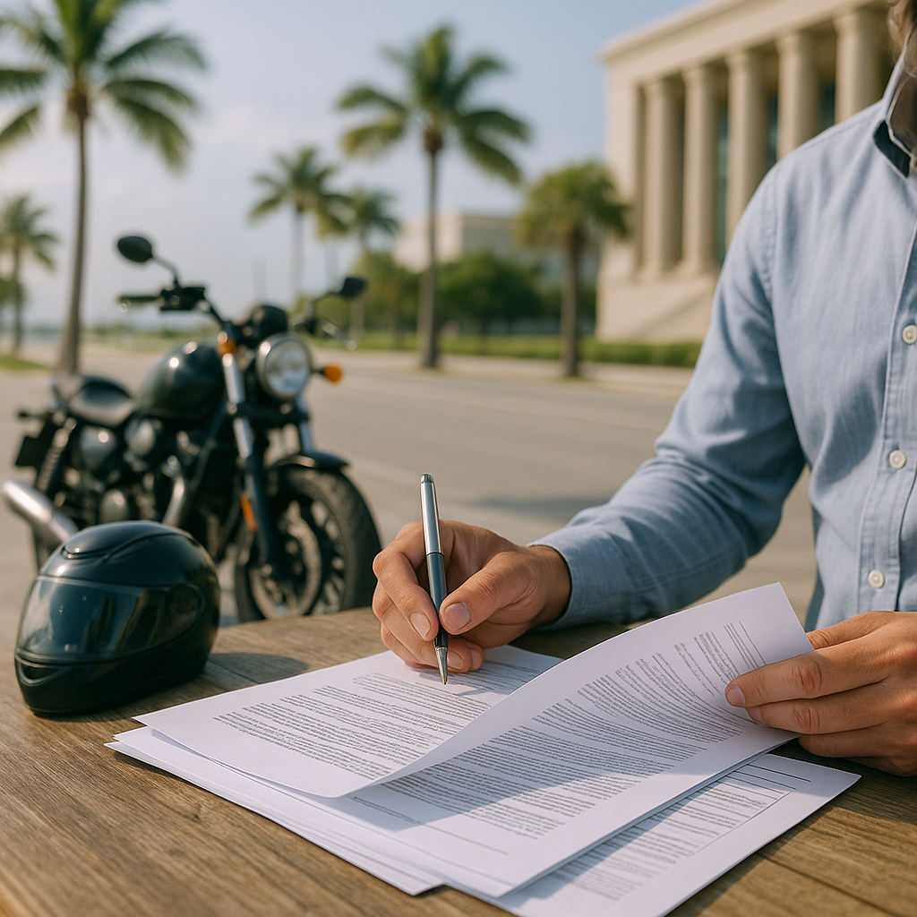What Evidence Helps a Lauderdale-by-the-Sea Motorcycle Injury Claim?