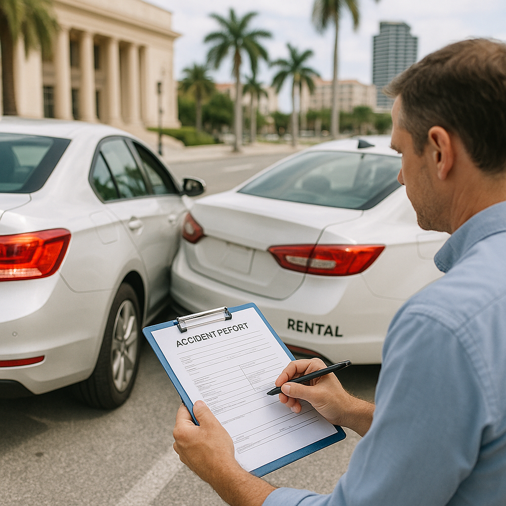 What If I Was Hit by a Rental Car in West Palm Beach?