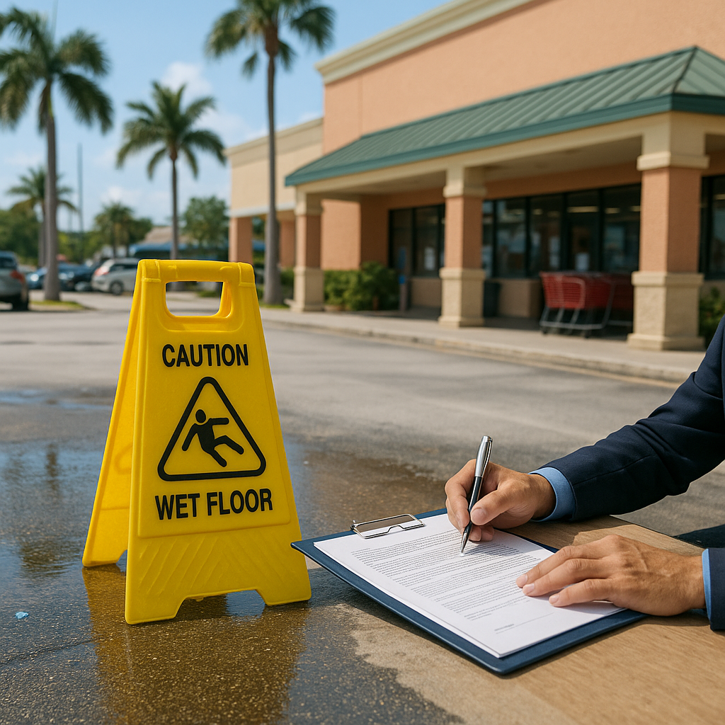 Who’s Liable for a Slip-and-Fall in a Lantana Grocery Store?