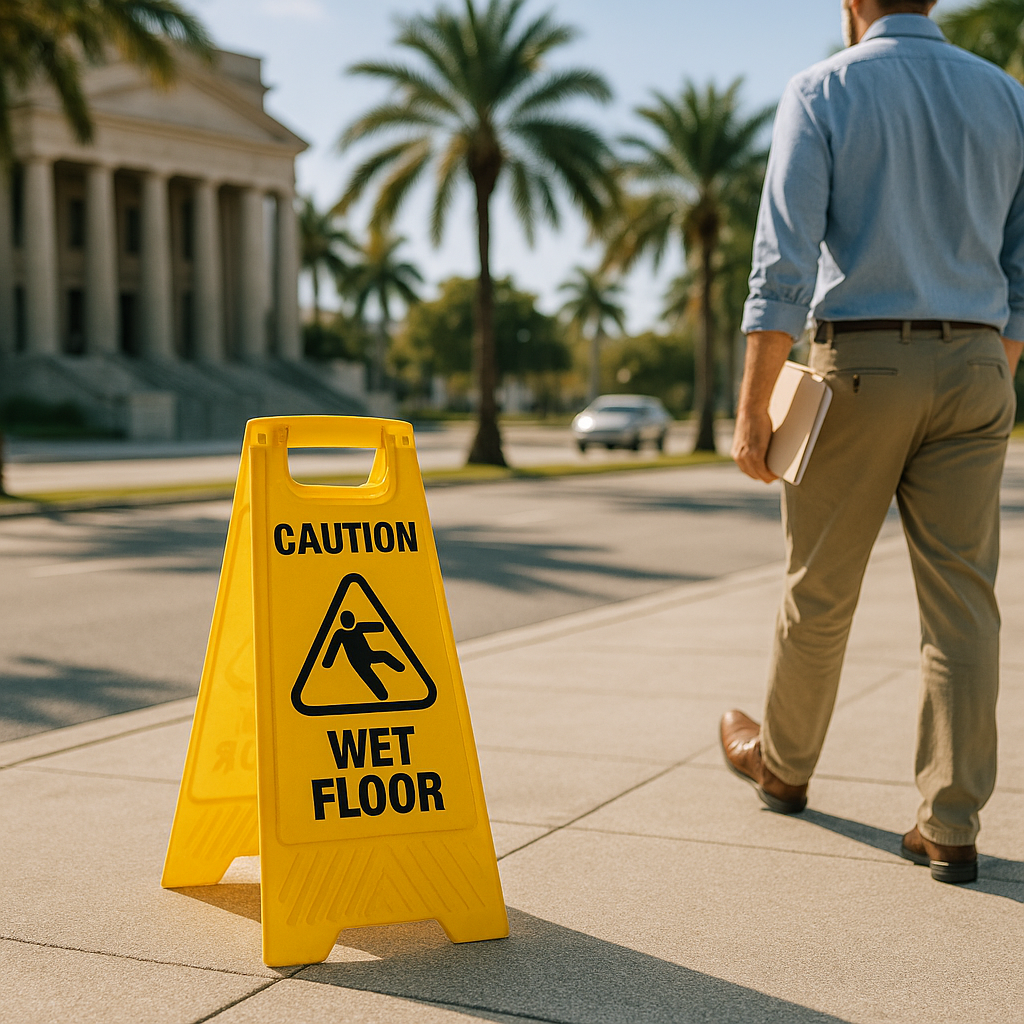 Do Warning Signs Kill My Key Biscayne Slip-and-Fall Claim?