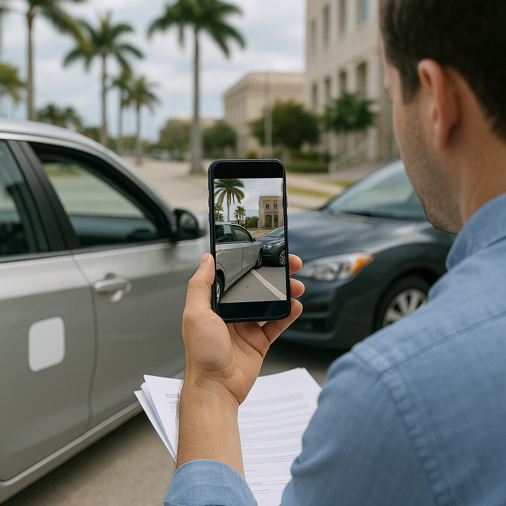 What Screenshots Help a Boynton Beach Uber/Lyft Injury Claim?