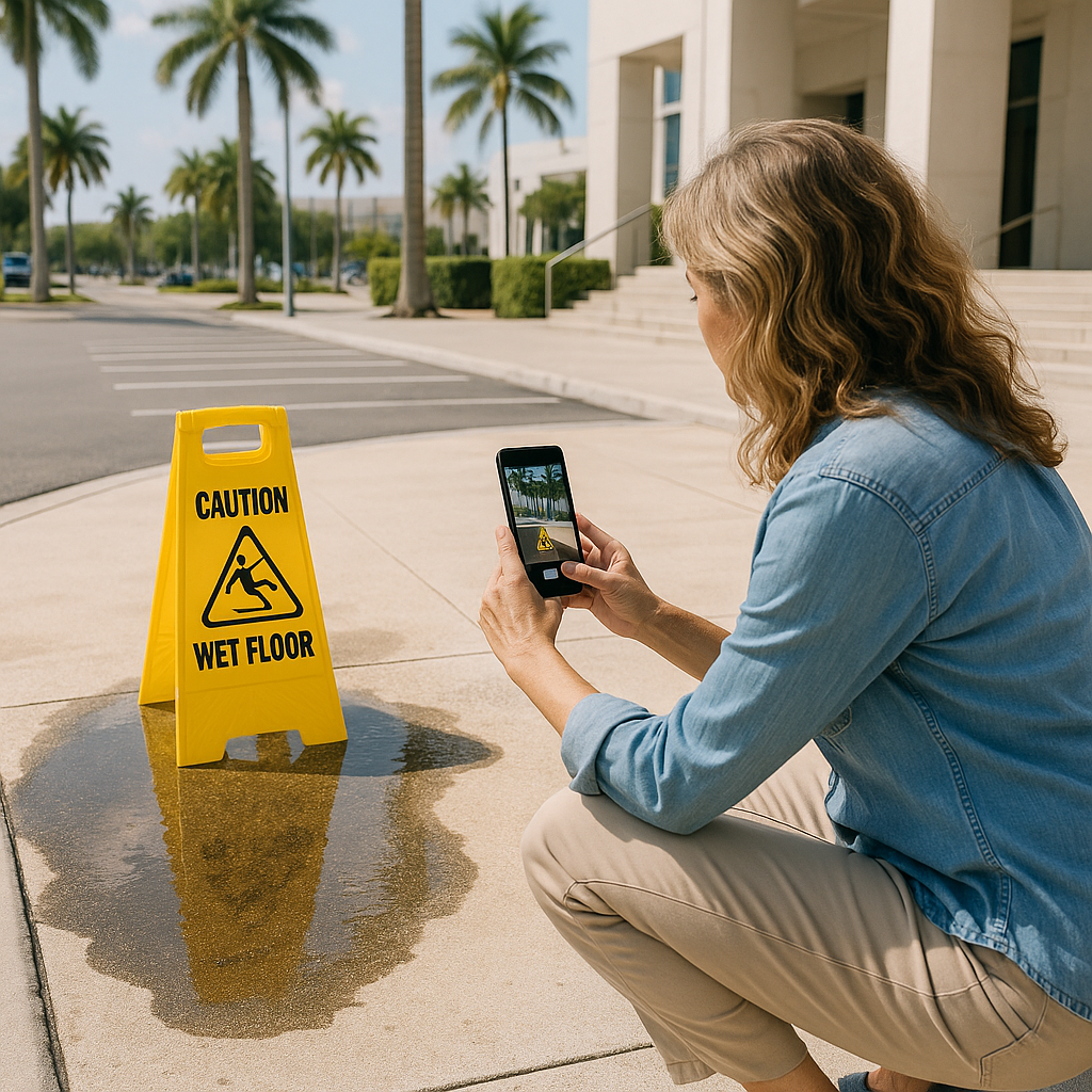 Best Photos to Take After a Miami Slip-and-Fall