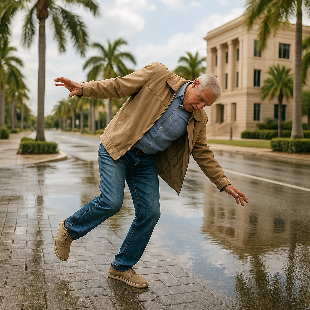 How Weather & Lighting Affect Fault in a Palm Beach Gardens Fall