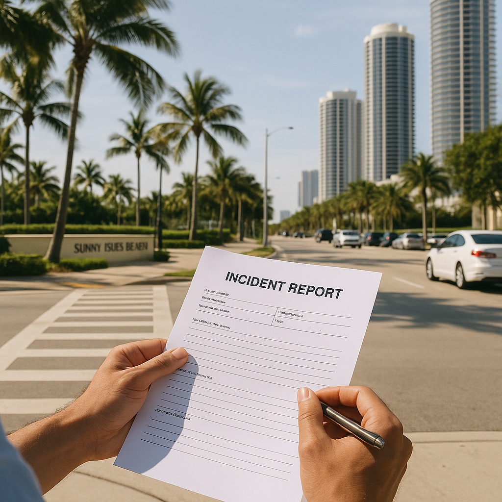 Using Incident Reports to Support a Sunny Isles Beach Injury Claim
