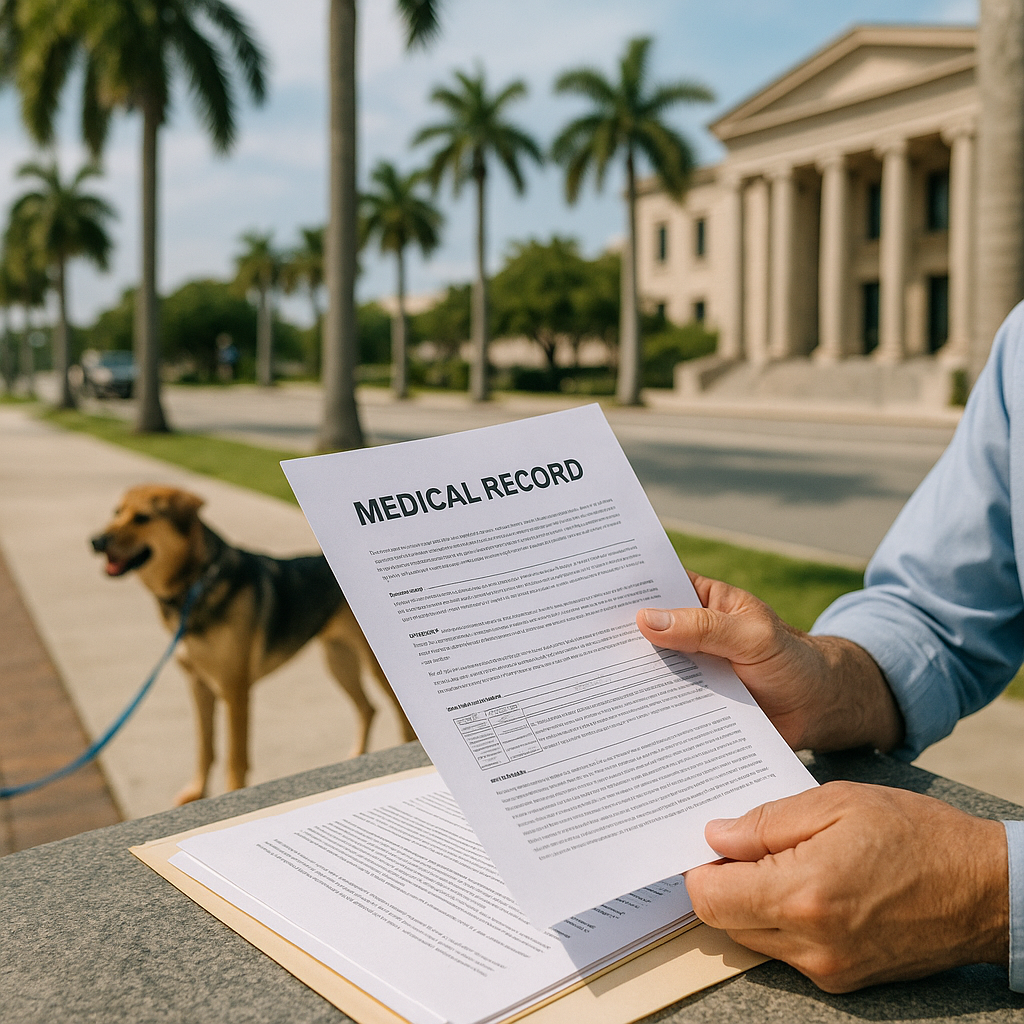 What Medical Records Help a Oakland Park Dog Attack Claim?