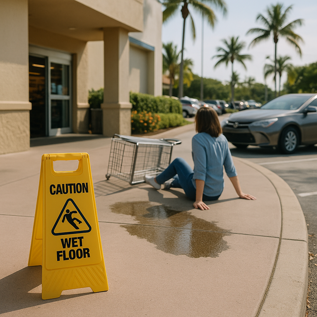 Who’s Liable for a Slip-and-Fall in a Lantana Grocery Store?