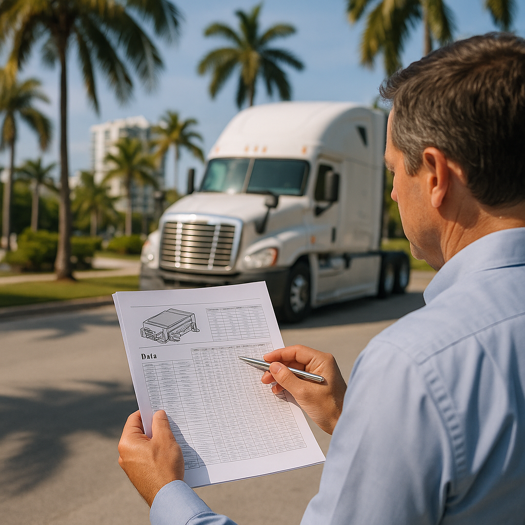 How Black-Box (EDR) Data Helps a Bay Harbor Islands Truck Accident Claim