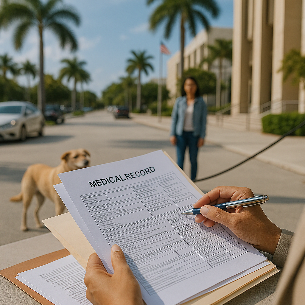 What Medical Records Help a Miramar Dog Attack Claim?