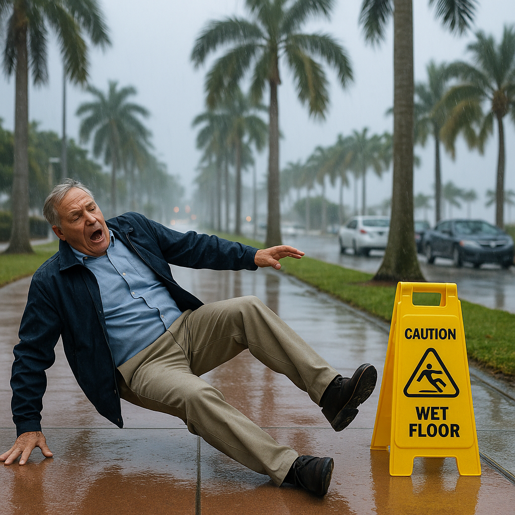 Can Weather Conditions Impact My Key Biscayne Slip-and-Fall Case?
