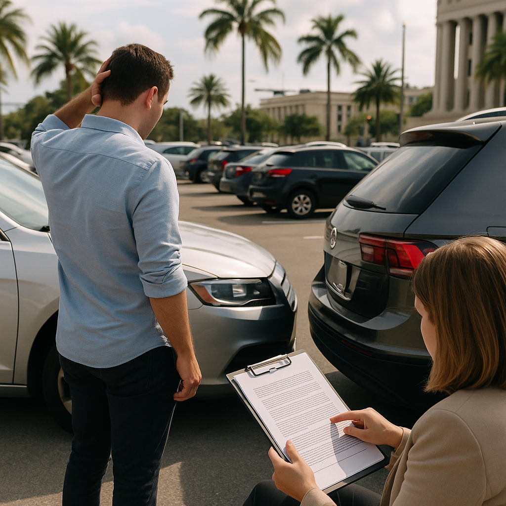 Who’s Liable for a Parking Lot Crash in Miami?
