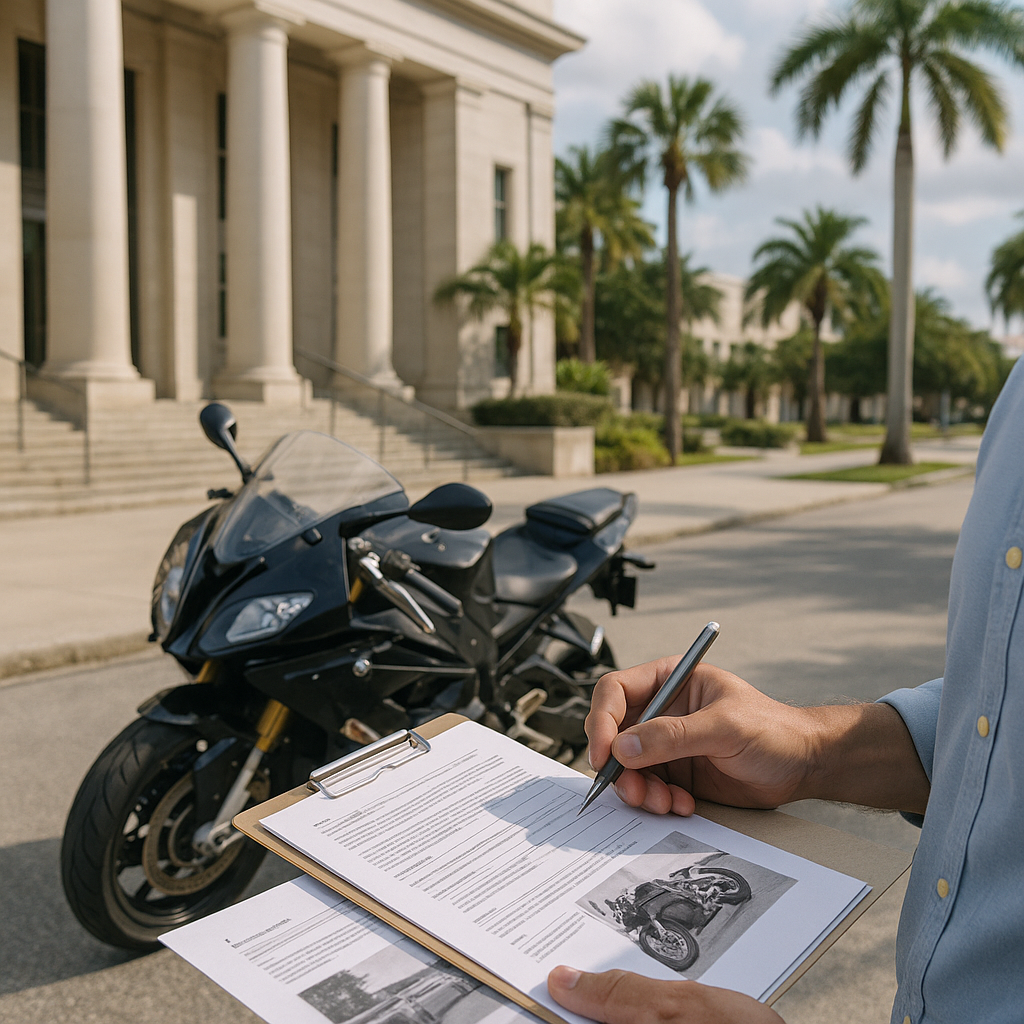 What Evidence Helps a Coral Springs Motorcycle Injury Claim?
