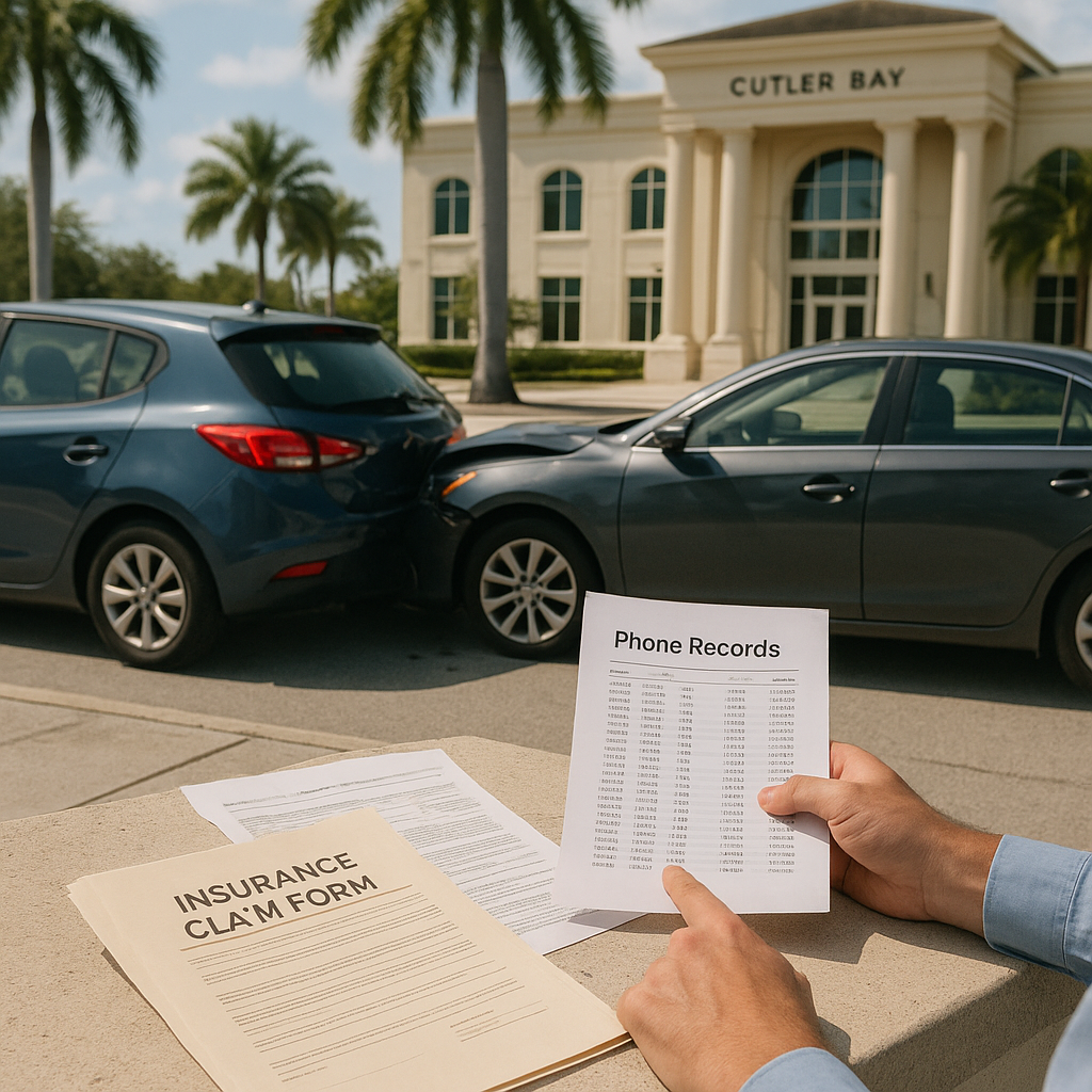 Texting-While-Driving: Can Phone Records Help My Cutler Bay Case?