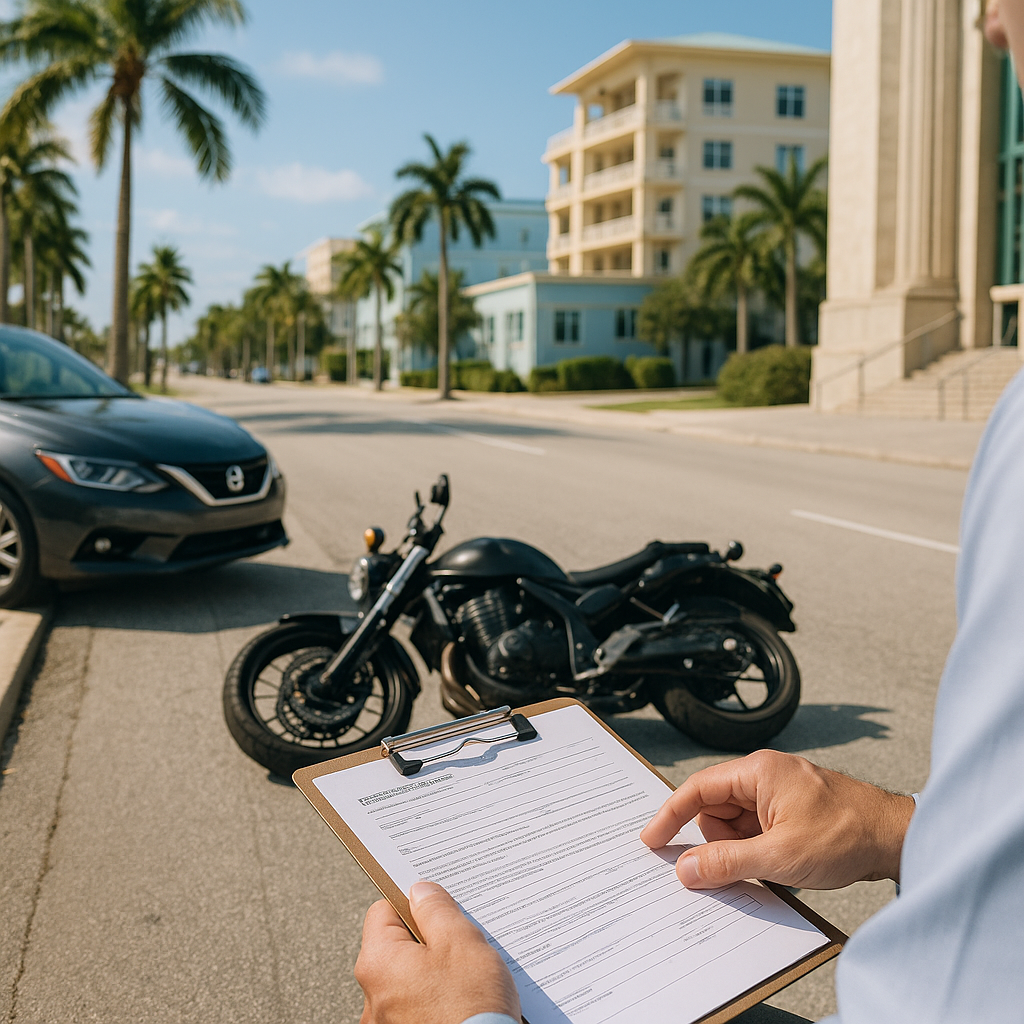 What Evidence Helps a Bay Harbor Islands Motorcycle Injury Claim?