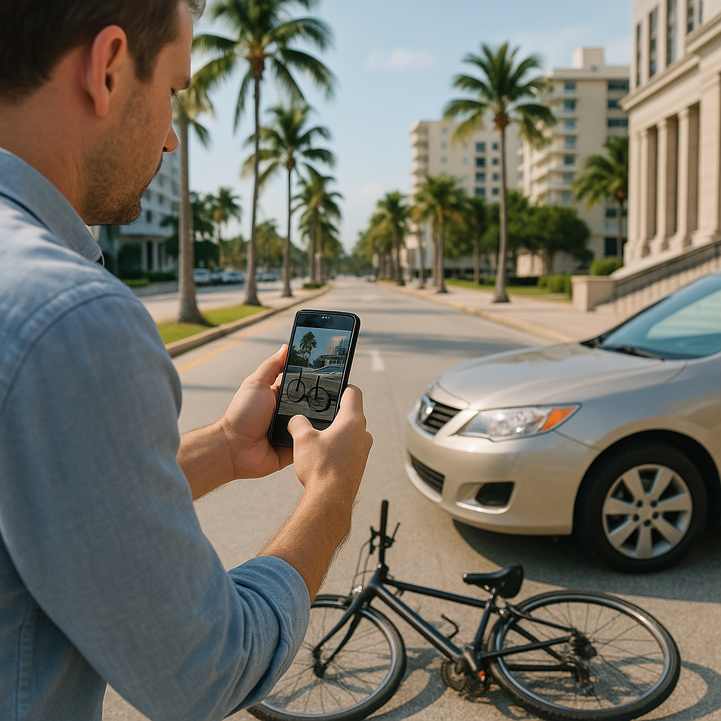 Which Photos Help a Surfside Bicycle Crash Case?