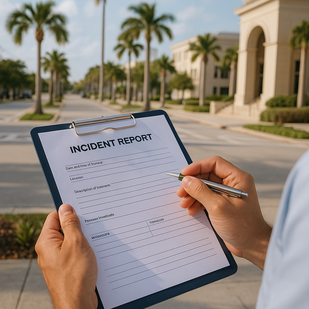 Using Incident Reports to Support a Deerfield Beach Injury Claim